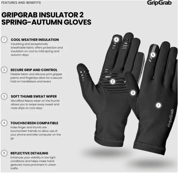 GripGrab Insulator 2 overgangs-handske - Image 18