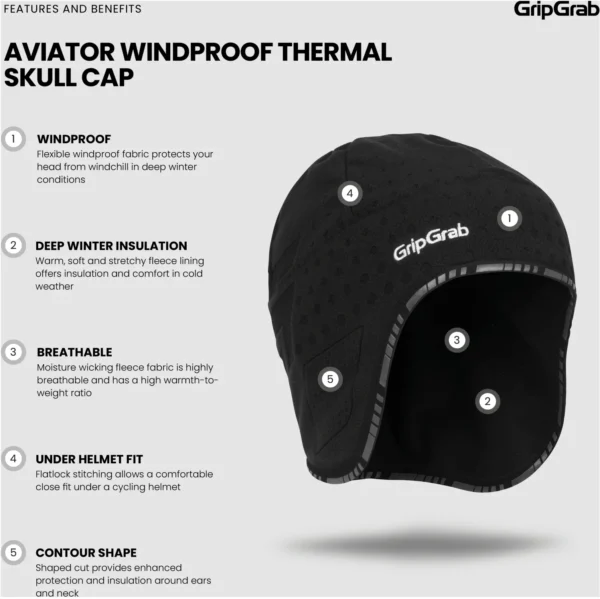 GripGrab Aviator hjelmhue - Billede 3