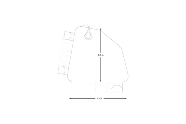 Apidura Backcountry Rear Top Tube Pack (1 l)