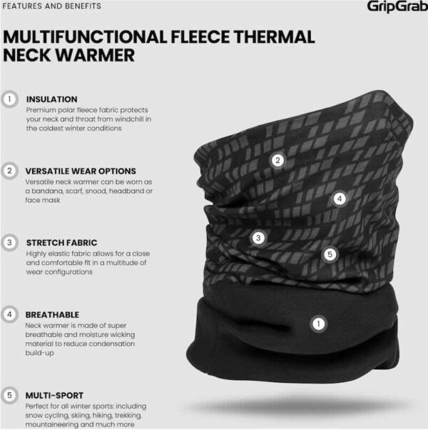 GripGrab Multifunktionel termo fleece halsedisse - Image 2