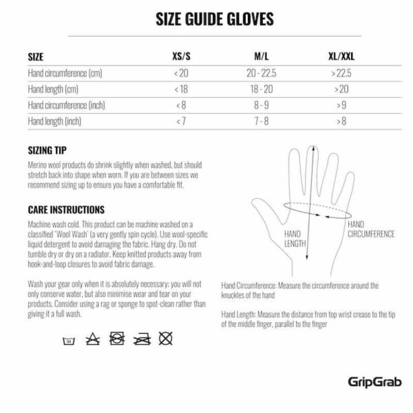 GripGrab Merino liner inderhandske