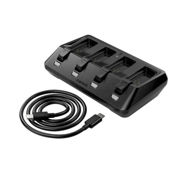 Sram oplader for 4 batterier