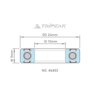 Tripeak lejer 6802 - High Pression Steel